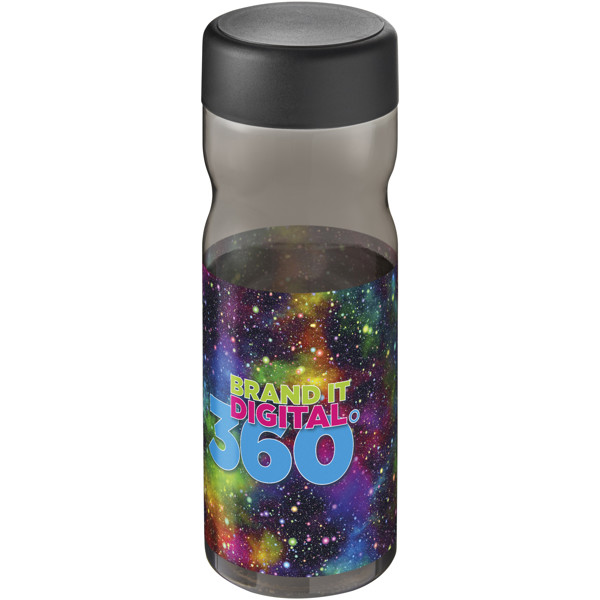 H2O Active® Base Tritan™ 650 ml screw cap water bottle - Charcoal / Black