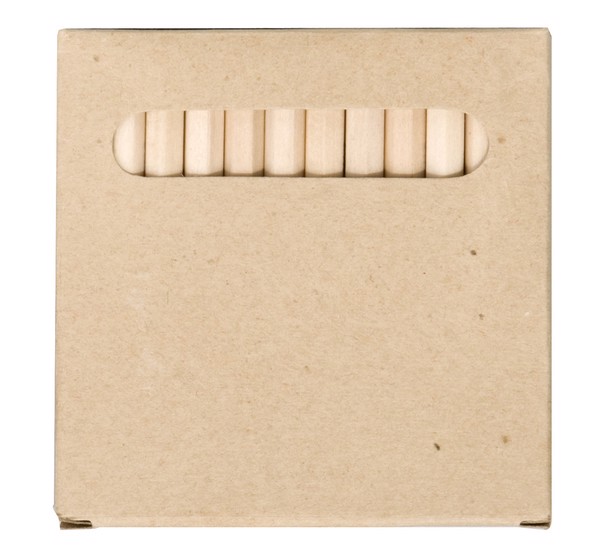 Set of 12 crayons 9 cm