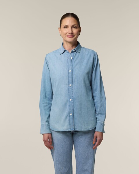 Stella Denim Shirt - Light Wash / XL