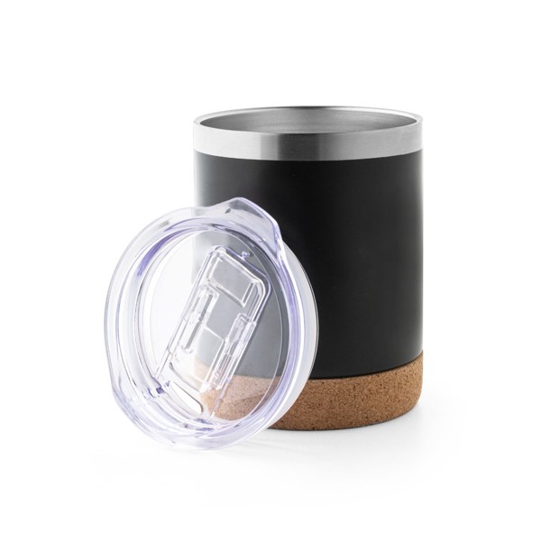 SOLBERG TUMBLER. Stainless steel travel cup 400 mL - Black