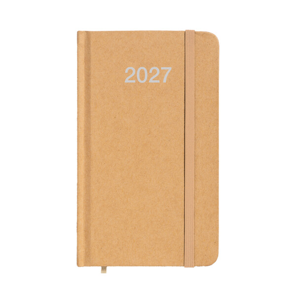 Agenda Tascabile Settimanale 2027 Con Copertina Rigida In Cartoncino