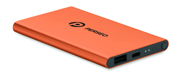 Powerbank 4000 mAh Type C Powerflat C - Orange