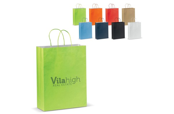 Kraft paper bag 300x120x400mm, 120g/m² - White