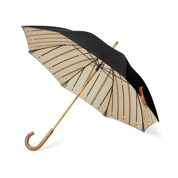 Vinga Bosler umbrella, rPET fabric, 103 cm diameter - Black