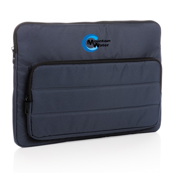 Pochette pour ordinateur 15,6" Impact en rPET AWARE™ - Bleu Marine