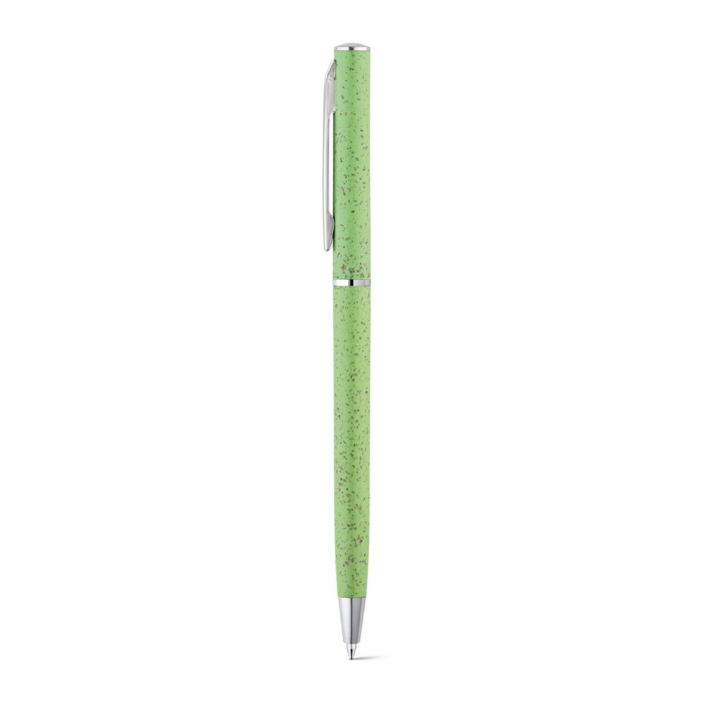 DEVIN. Kuličkové pero z pšeničné slámy a ABS - Světle Zelená