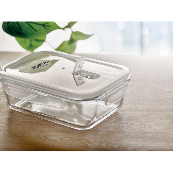 MB - Glass lunchbox with air tight locking lid in PP 900ml Praga Lunchbox