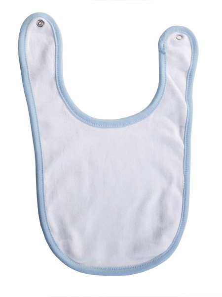 Baby bib double layer - White / White