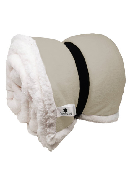 Sherpa Blanket 130x170 - White / Beige