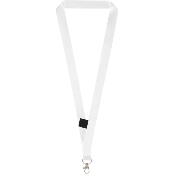 Neve sublimation lanyard with loop - Black / White / 20mm