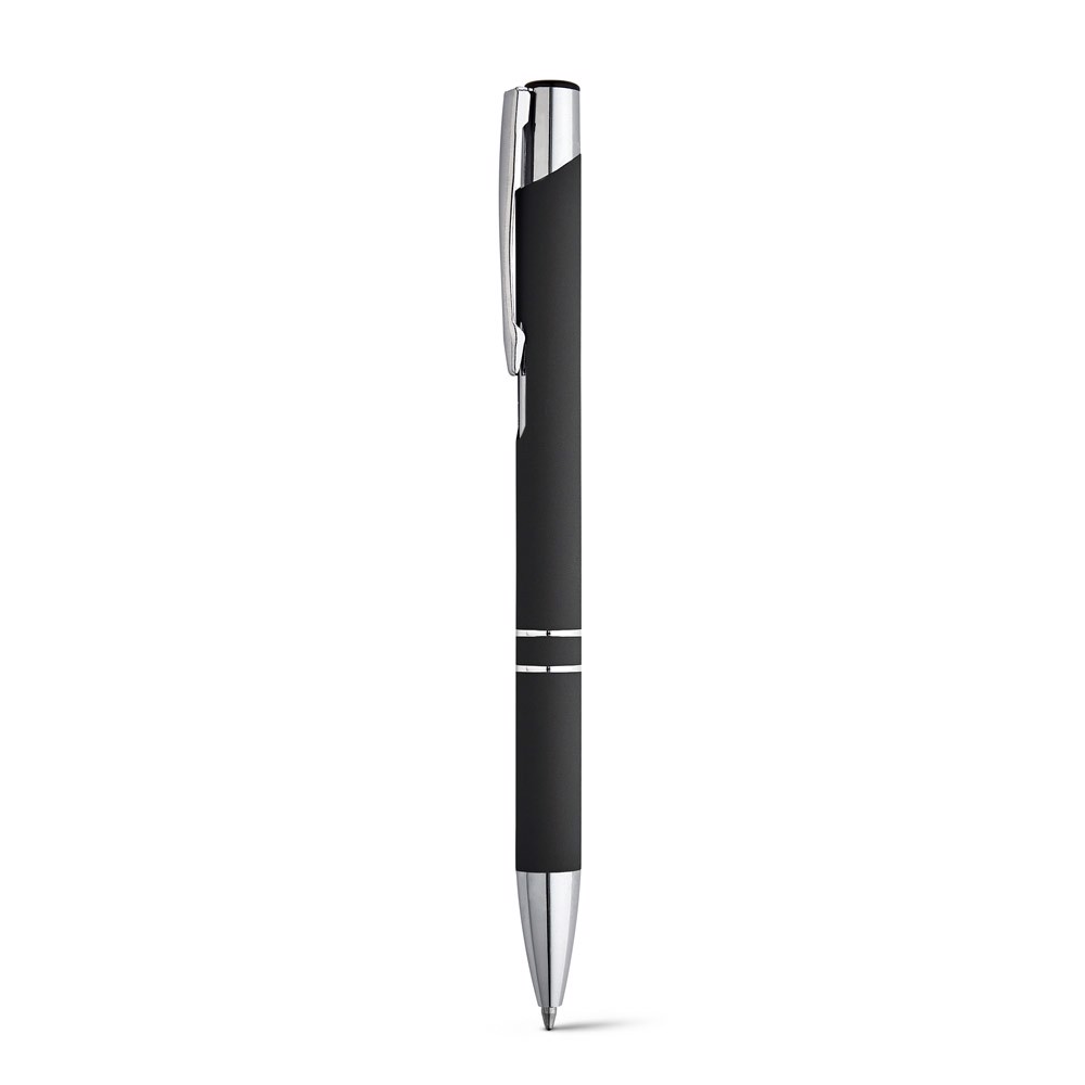 BETA SOFT. Ball pen in aluminium - Black
