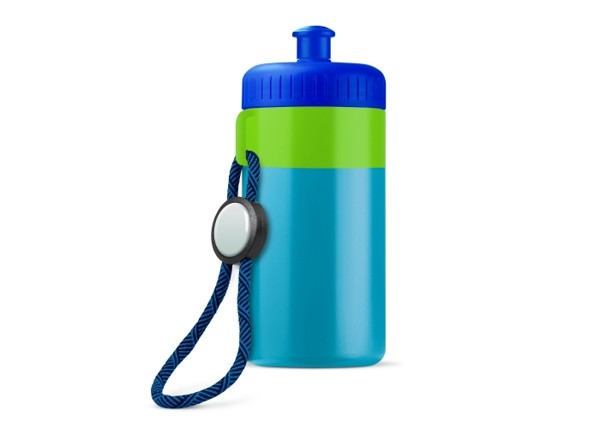 Sports bottle with edge and cord 500ml - Combination