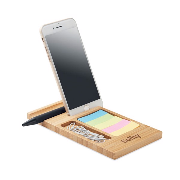 MB - Bamboo desk phone stand Trevis
