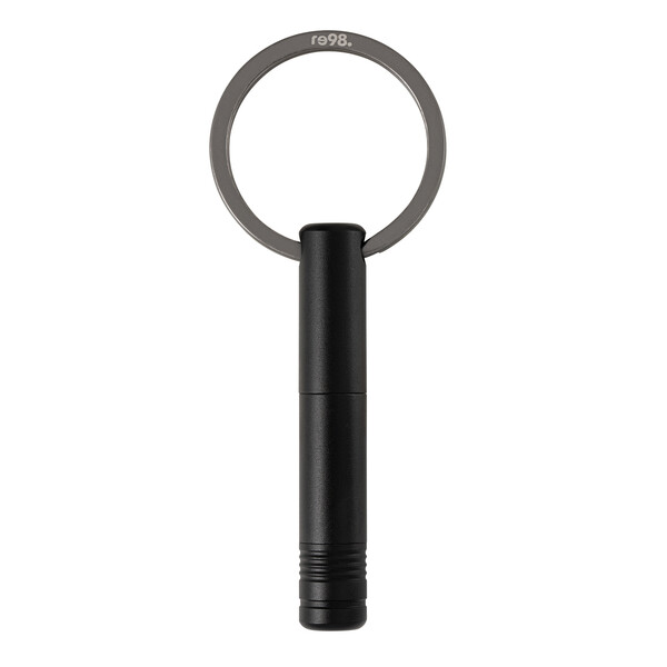 Key ring with endless pen and screwdriver PORTO TOOL - black