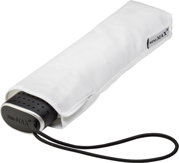 MINIMAX - Parapluie pliant - Manuel - Impermable au vent -  90 cm - Blanc