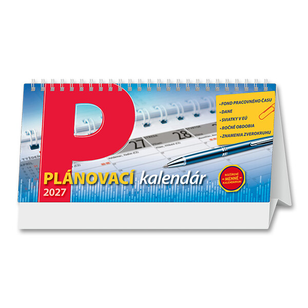 Stolový kalendár Plánovací 2027