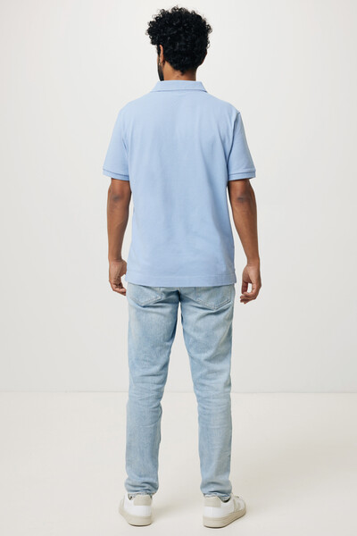 Polo tričko IQONIQ Yosemite z recykl. bavlny - Sky Blue / XXS