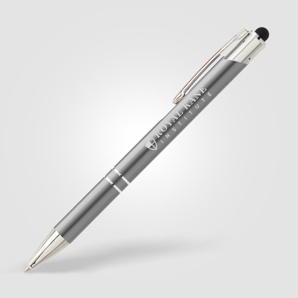 Crosby Matte Stylus Pen - Silver / 4 Colour inkjet