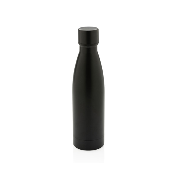 RCS Recycled stainless steel solid vacuum bottle - Black