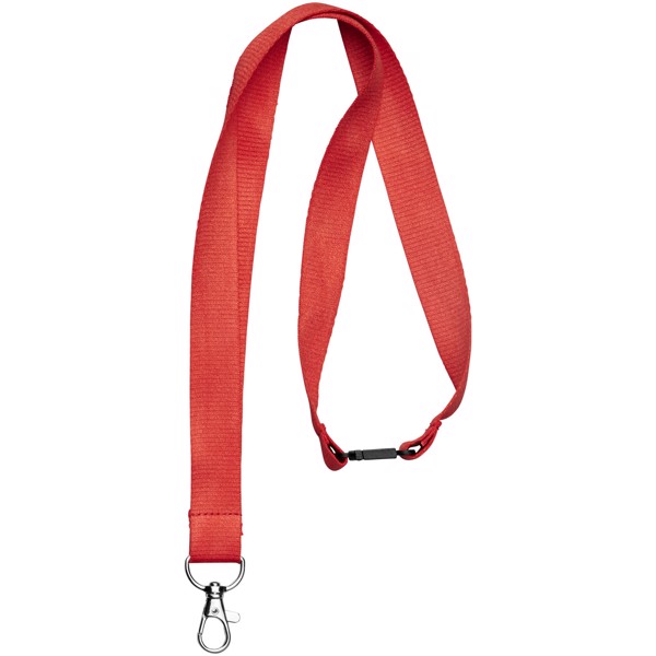 Julian bamboo lanyard with safety clip - Red