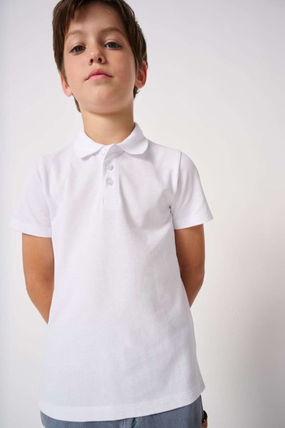 Kids' Pique Polo Shirt - Ideal White / 8/10