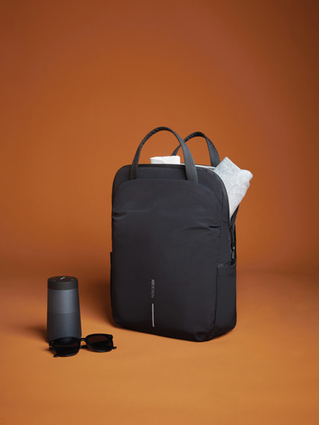 Batoh Soft Tote - Černá / Šedá
