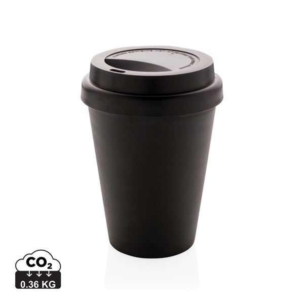 Opakovane použiteľný hrnček s dvojitou stenou 300 ml - Čierna