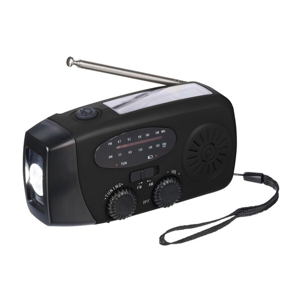 Emergency radio Solan - black
