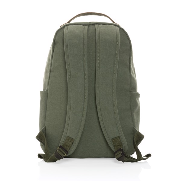 Impact AWARE™ 16 oz. recycled canvas backpack - Green