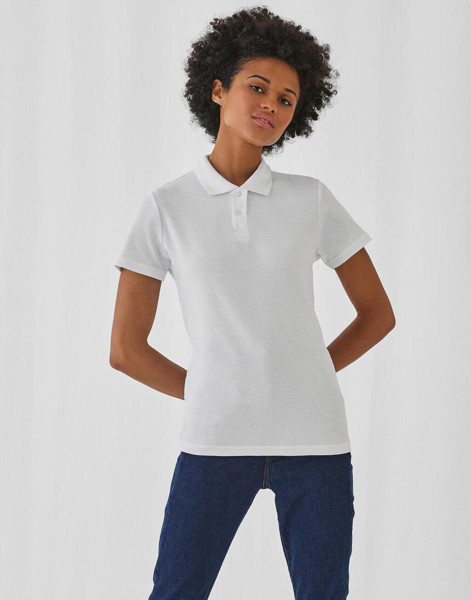 Id.001 / Women Piqué Polo Shirt - White / S