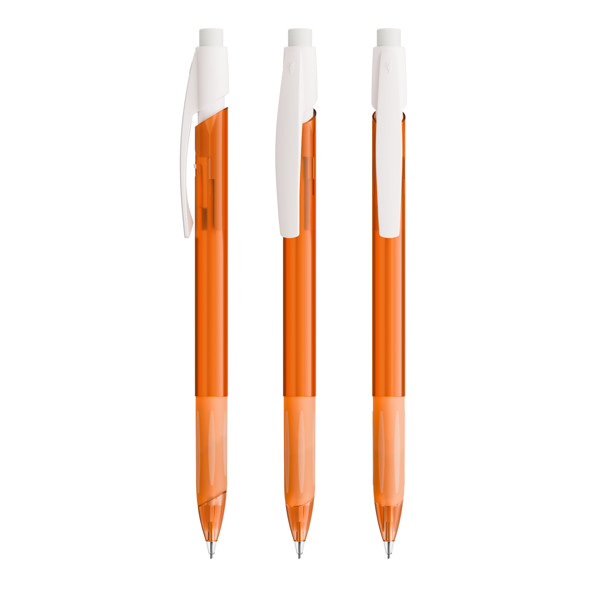 Porte-mines BIC® Media Clic Grip - Orange Frost/Blanc Frost
