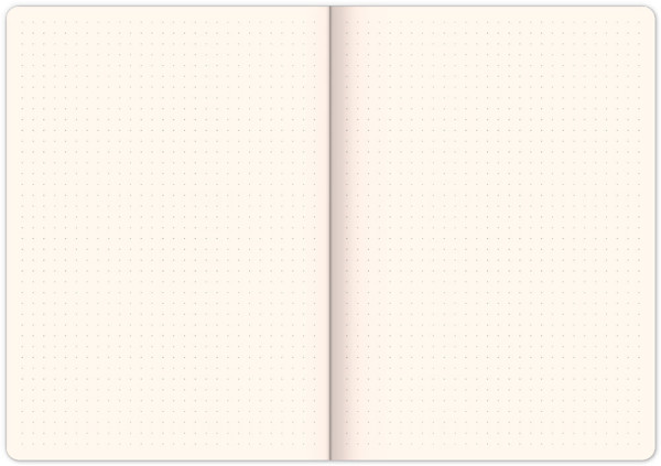 Notique Notes Vivella Classic Černý/Oranžový, Tečkovaný, 15 x 21 cm