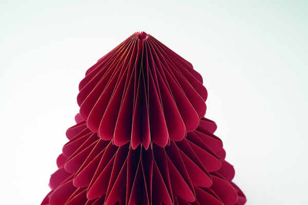 Décoration de Noël en papier Harmobig - Rouge