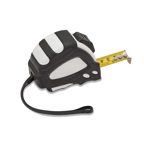 5 m Deft tape measure - White / Black