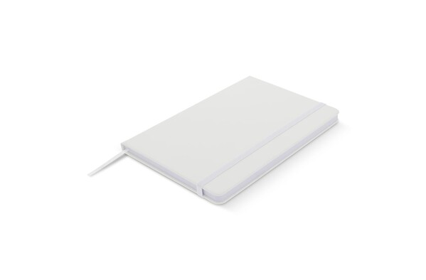 Cahier A5 PU avec pages pointillées - Blanc
