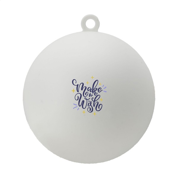 Boule de Noël Ø 7 cm Recycled PP - Made in Europe - Blanc