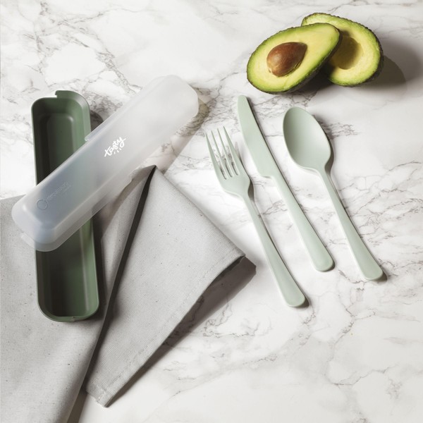 Outdoor 3-piece Ensemble de couverts - vert foncé