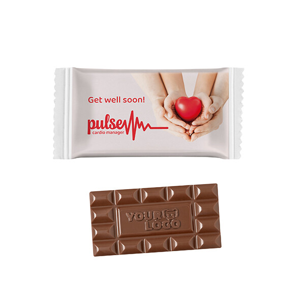 Customised Chocolate Bar M, Paper Flowpack