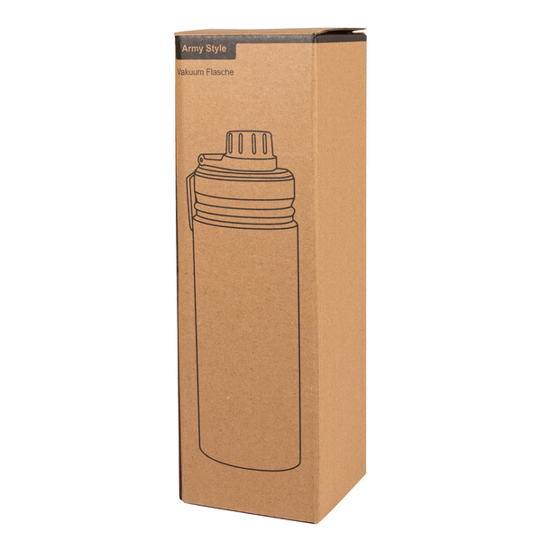 Insulated Drinking Bottle Army Style - Black