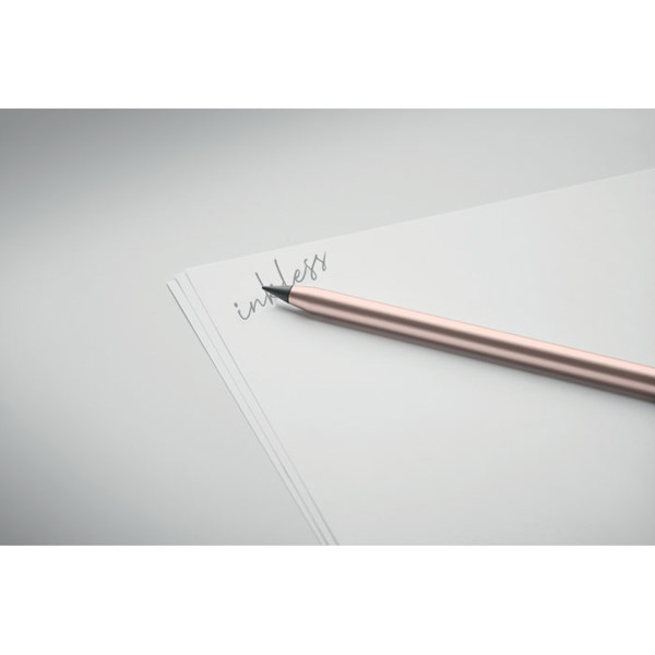 Penever inkless pen, recycled aluminium - Beige / Red