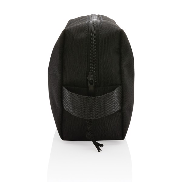 Impact Aware rPET toiletry bag, 300D, 21x13x8 cm - Black