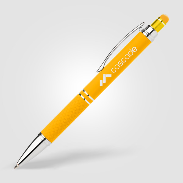 Stylo gel stylet Phoenix Softy Brights - Jaune / Laser