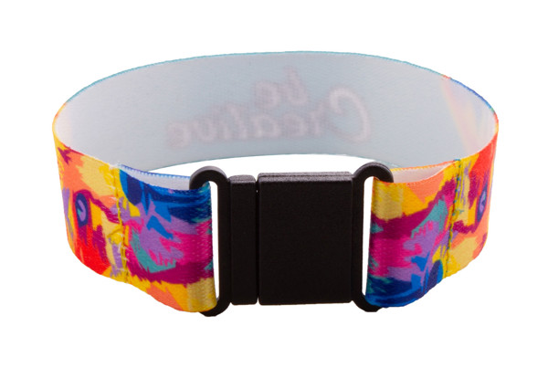 Mojo RPET bracelet, recycled polyester - White