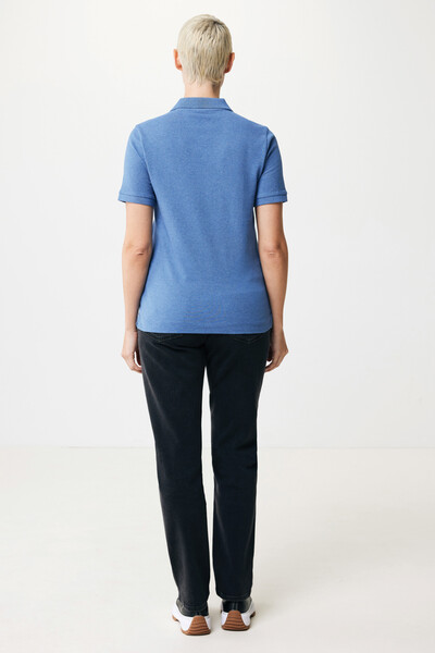 Polo tričko IQONIQ Yosemite z recykl. bavlny - Heather Blue / S