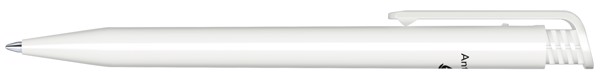 Senator® Super Hit Polished Antibac, Balpen Met Drukmechanisme - Wit