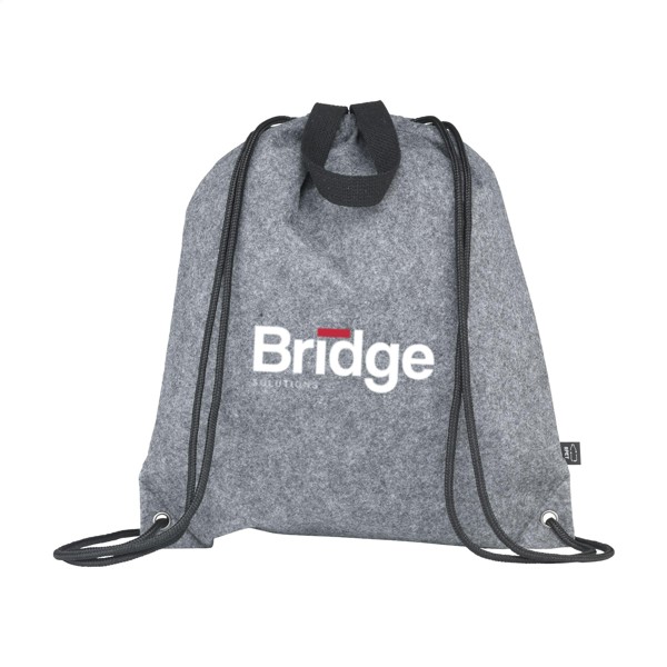 GRS RPET Felt PromoBag Plus backpack - Grey