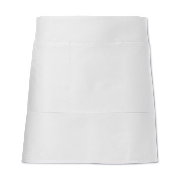 Waiter&#39;s apron short 195 gr/m2 Jared - White