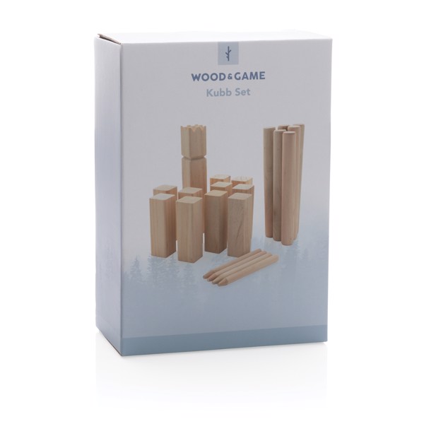 XD - Wooden kubb set