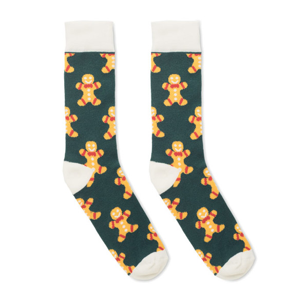 Chaussettes de Noël Taille  M Joyful M - Jaune