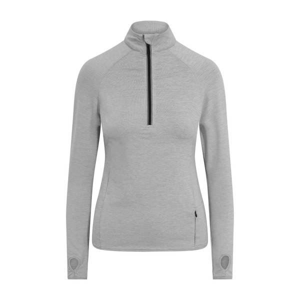 Women's Cool Flex 1/2 Zip Top - Silver Grey / L